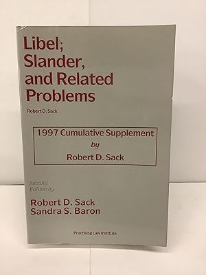 Bild des Verkufers fr Libel, Slander, and Related Problems; 1997 Cumulative Supplement zum Verkauf von Chamblin Bookmine