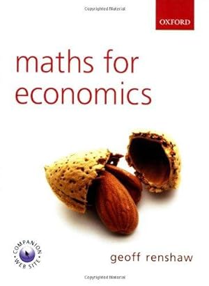 Bild des Verkufers fr Maths for Economics zum Verkauf von WeBuyBooks
