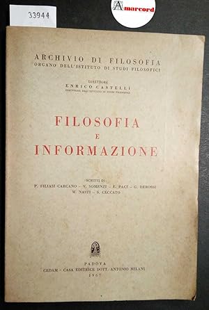 AA. VV., Filosofia e informazione, CEDAM, 1967