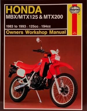 Bild des Verkufers fr Haynes Owners + Workshop Motorcycle Manual Honda MBX, MTX125/200 (83 - 93) 1132 zum Verkauf von WeBuyBooks