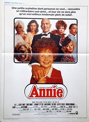 "ANNIE" Réalisé par John HUSTON en 1982 avec Aileen QUINN, Albert FINNEY / Affichette belge origi...