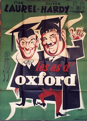 "LES AS D'OXFORD (A CHUMP AT OXFORD) Réalisé par Alfred GOULDING en 1940 avec Stan LAUREL et Oliv...