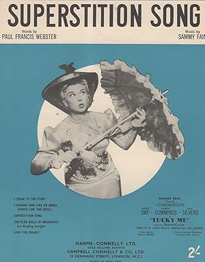 Superstition Song Doris Day from the BBC Library Sheet Music