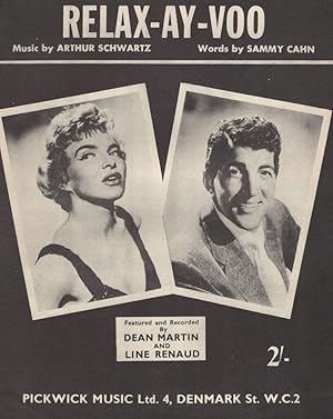 Relax-Ay-Voo Dean Martin 1950s Line Renaud Sheet Music