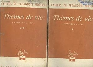 Seller image for Thmes de vie (enfants de  8 ans) - En 2 volumes - Volume 1 + Volume 2 - Collection cahiers de pdagogie moderne. for sale by Le-Livre