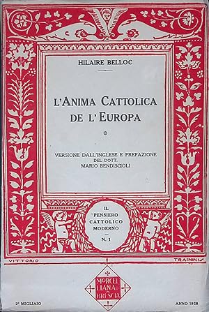 Imagen del vendedor de L'Anima Cattolica de l'Europa a la venta por FolignoLibri