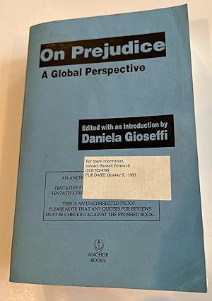 On Prejudice: A Global Perspective (Uncorrected Proof)