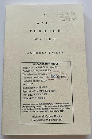 Seller image for A Walk Through Wales (Uncorrected Proof) for sale by Brenner's Collectable Books ABAA, IOBA