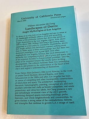 Bild des Verkufers fr Landscapes of Desire: Anglo Mythologies of Los Angeles (Uncorrected Proof) zum Verkauf von Brenner's Collectable Books ABAA, IOBA