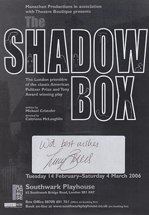 Seller image for Lucy Briers Pride & Predjudice TV Show The Shadow Box Hand Signed Theatre Flyer for sale by Postcard Finder