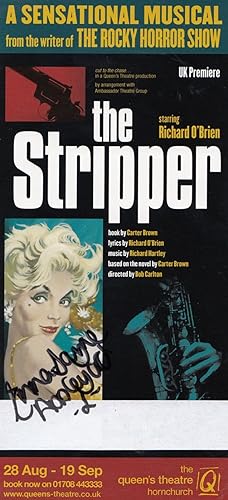 Imagen del vendedor de The Stripper Richard O Brien Rocky Horror Picture Show Hand Signed Theatre Flyer a la venta por Postcard Finder
