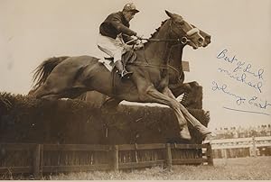 Johnny East Horse Racing Jockey Whitbread Gold Cup Hand Signed Photo