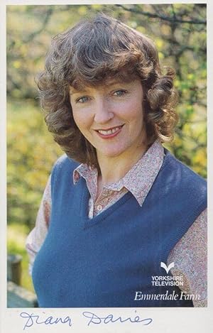 Seller image for Caroline Bates Diana Davies Emmerdale Farm Early Hand Signed Cast Card Photo for sale by Postcard Finder