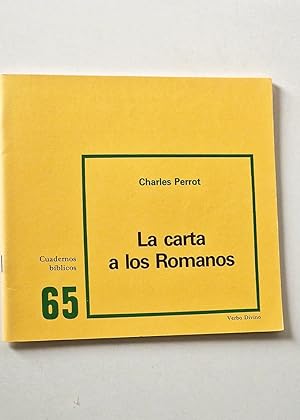 Imagen del vendedor de LA CARTA A LOS ROMANOS. Cuadernos bblicos. 65 a la venta por Libros con Vidas