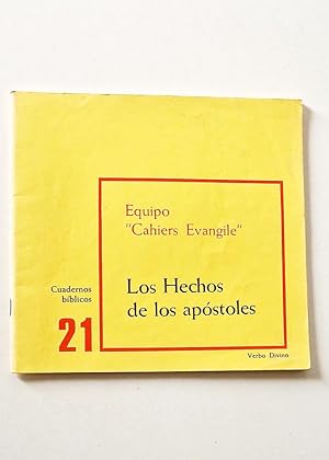 Imagen del vendedor de LOS HECHOS DE LOS APSTOLES. Cuadernos bblicos. 21 a la venta por Libros con Vidas