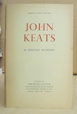 Bild des Verkufers fr [ Writers And Their Work ] - John Keats zum Verkauf von Eastleach Books