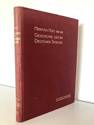 Bild des Verkufers fr Geschichte der deutschen Sprache. In der Reihe: Handbuch des Deutschen Unterrichtes an hheren Schulen. zum Verkauf von Antiquariat an der Linie 3