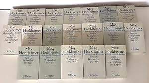 Gesammelte Schriften (19 Bände, vollständig). Herausgegeben von Alfred Schmidt und Gunzelin Schmi...