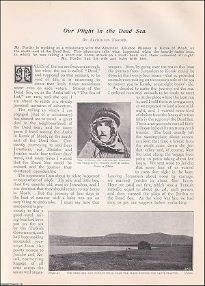 Imagen del vendedor de Our Plight in the Dead Sea : the author, a missionary with the American Alliance Mission in Kerak of Moab relates a boat trip on the Dead Sea. An uncommon original article from the Wide World Magazine 1900. a la venta por Cosmo Books