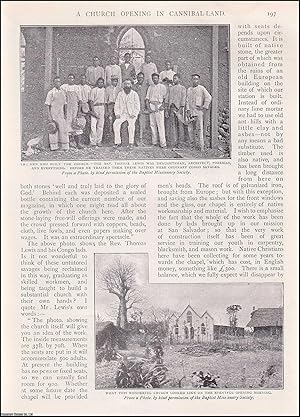 Seller image for A Church Opening in Cannibal Land, San Salvador on the Lower Congo River in Africa. An uncommon original article from the Wide World Magazine 1900. for sale by Cosmo Books