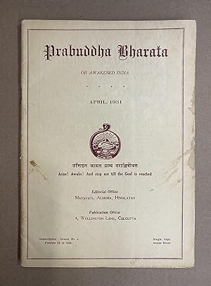 Prabuddha Bharata, or Awakened India (April, 1931 - Volume XXXVI, Number 4)