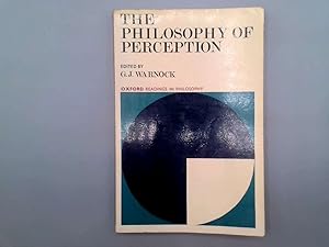 Imagen del vendedor de The Philosophy of Perception a la venta por Goldstone Rare Books