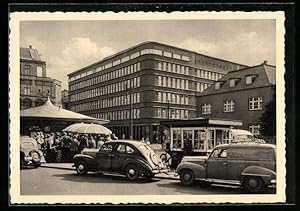 Bild des Verkufers fr Ansichtskarte Gelsenkirchen, Hans-Sachs-Haus mit Altem Markt zum Verkauf von Bartko-Reher