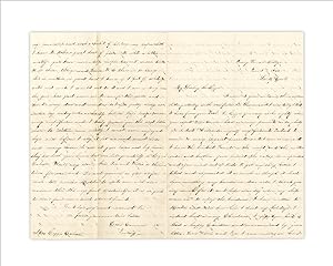 1852-1861 Five Letters to the Eldest Daughter of Delaware's 41st Governor, William Cannon of Brid...