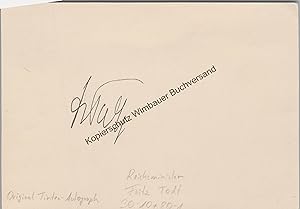 Bild des Verkufers fr Original Autogramm Fritz Todt Reichsminister SA (1891-1941) /// Autograph signiert signed signee zum Verkauf von Antiquariat im Kaiserviertel | Wimbauer Buchversand