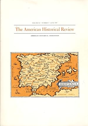 Bild des Verkufers fr The American Historical Review: Volume 92 Number 3, June 1987 zum Verkauf von Clausen Books, RMABA
