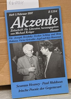 Akzente - Zeitschrift für Literatur 44. Jahrgang Heft 1/Februar 1997 - Für Joseph Brodsky, Evelyn...