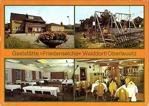 Ansichtskarte / Postkarte Walddorf Kottmar in der Oberlausitz, Gaststätte Friedenseiche, Spielpla...
