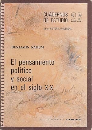 Seller image for EL PENSAMIENTO POLITICO Y SOCIAL EN EL SIGLO XIX for sale by Librera Vobiscum