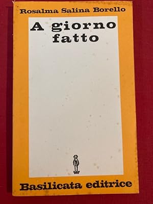 Immagine del venditore per A Giorno Fatto. Linguaggio e Ideologia di Rocco Scotellaro. venduto da Plurabelle Books Ltd