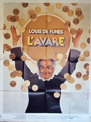 "L'AVARE" D'après la pièce de MOLIÈRE / Réalisé par Jean GIRAULT en 1979 avec Louis DE FUNES / Af...