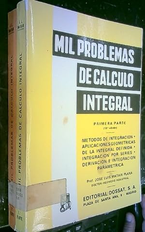 Seller image for Mil problemas de clculo integral. 2 tomo for sale by Librera La Candela