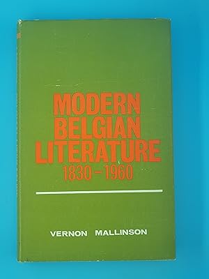 Bild des Verkufers fr Modern Belgium Literature 1830 - 1960 zum Verkauf von Nineveh Books