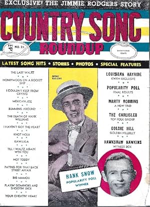 Bild des Verkufers fr Country Song Roundup August 1953 zum Verkauf von Ridge Road Sight And Sound