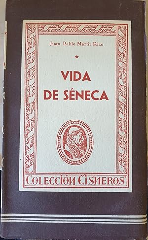 Bild des Verkufers fr VIDA DE SENECA. zum Verkauf von Libreria Lopez de Araujo