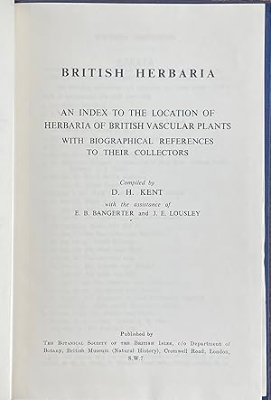 British herbaria (etc.)