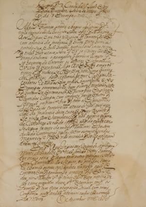 MANUSCRITO - SÉCULO XVIII - CORRESPONDÊNCIA DOS GOVERNADORES DA PRAÇA DE CAMPO MAIOR, 1703-1739.