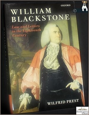 Bild des Verkufers fr William Blackstone: Law and Letters in the Eighteenth Century zum Verkauf von BookLovers of Bath