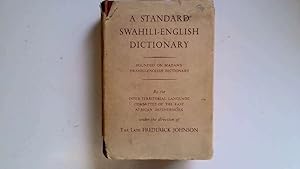 Bild des Verkufers fr A Standard Swahili-English Dictionary ,Founded on Madan's Swahili-English Dictionary. zum Verkauf von Goldstone Rare Books