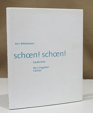 Imagen del vendedor de schoen! schoen!. Gedichte. a la venta por Dieter Eckert