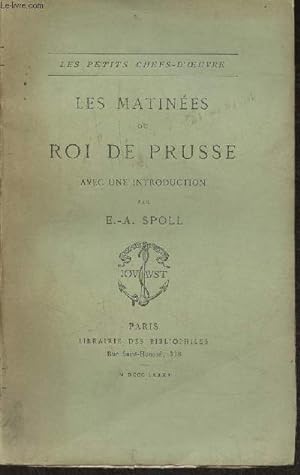 Seller image for Les matines du Roi de Prusse (Collection "Les petits chefs-d'oeuvre") for sale by Le-Livre