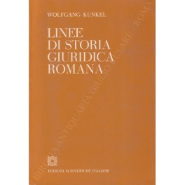 Bild des Verkufers fr Linee di storia giuridica romana zum Verkauf von Libreria Antiquaria Giulio Cesare di Daniele Corradi