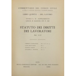 Immagine del venditore per Statuto dei diritti dei lavoratori. Art. 1-13; Art. 14-18 venduto da Libreria Antiquaria Giulio Cesare di Daniele Corradi