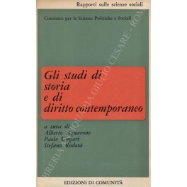 Bild des Verkufers fr Gli studi di storia e di diritto contemporaneo zum Verkauf von Libreria Antiquaria Giulio Cesare di Daniele Corradi