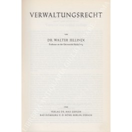 Bild des Verkufers fr Verwaltungsrecht zum Verkauf von Libreria Antiquaria Giulio Cesare di Daniele Corradi