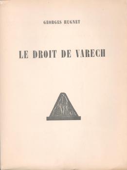Imagen del vendedor de Le Droit de Varech. a la venta por Wittenborn Art Books